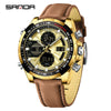 Wholesale Men's Watch Zinc Alloy Round Dial Waterproof Multifunctional Sporty Fashion Light Luxury Style