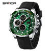 Wholesale Men's Watch Zinc Alloy Round Dial Waterproof Multifunctional Sporty Fashion Light Luxury Style