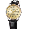 Wholesale Men's Waterproof Fashionable Watch Alloy Case Pu Strap Round Dial