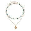 Wholesale Men's Wooden Bead Jewelry With Alloy Snail Pendant And Geometric Pattern Handmade Necklace