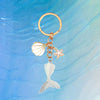 Wholesale Mermaid Fish Tail Keychain Pendant Zinc Alloy Cartoon Style