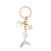 Wholesale Mermaid Fish Tail Keychain Pendant Zinc Alloy Cartoon Style