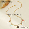 Wholesale Mermaid Stainless Steel Necklace 18K Gold Plated Geometric Design