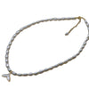 Wholesale Mermaid Tail Freshwater Pearl Necklace With Rice Shape And Copper Accessory