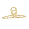 Wholesale Metal Alloy Casual Geometric Style Electroplated Large Shark Clip For Women