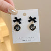 Wholesale Metal Alloy Cat's Eye Earrings With Geometric Pattern Retro Exaggerated Style For Women
