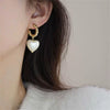 Wholesale Metal Alloy Cat's Eye Earrings With Geometric Pattern Retro Exaggerated Style For Women