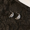 Wholesale Metal Alloy Cat's Eye Earrings With Geometric Pattern Retro Exaggerated Style For Women