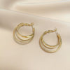 Wholesale Metal Alloy Cat's Eye Earrings With Geometric Pattern Retro Exaggerated Style For Women