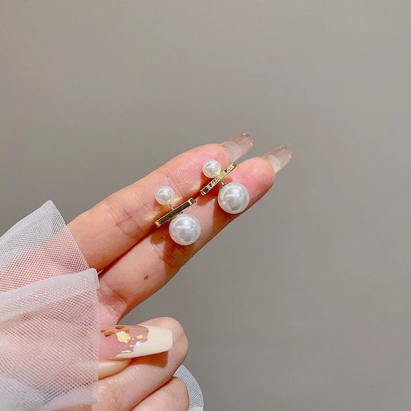 Wholesale Metal Alloy Cat's Eye Earrings With Geometric Pattern Retro Exaggerated Style For Women