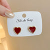 Wholesale Metal Alloy Cat's Eye Earrings With Geometric Pattern Retro Exaggerated Style For Women