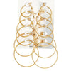Wholesale Metal Alloy Circle Chain Earring Set With Love Pin And Butterfly Designs
