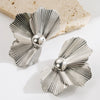 Wholesale Metal Alloy Flower Earrings Retro Palace Style Electroplating For Women