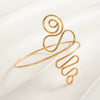 Wholesale Metal Alloy Flower Geometric Open Arm Bracelet Punk Style Niche For Women