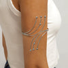 Wholesale Metal Alloy Flower Geometric Open Arm Bracelet Punk Style Niche For Women