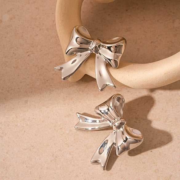 Wholesale Metal Alloy Flower Tassel Earrings With Electroplating Exaggerated And Fashionable For Women