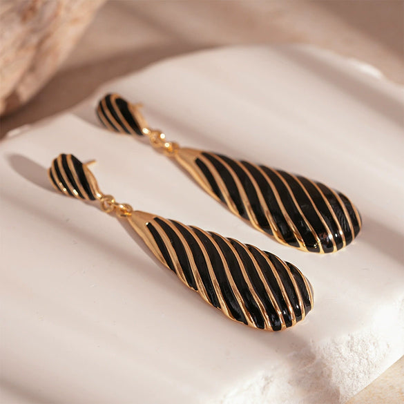 Wholesale Metal Alloy Flower Tassel Earrings With Electroplating Exaggerated And Fashionable For Women