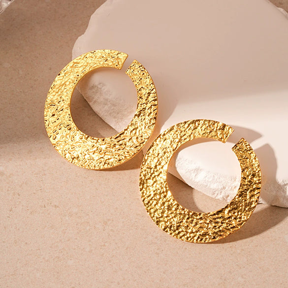 Wholesale Metal Alloy Flower Tassel Earrings With Electroplating Exaggerated And Fashionable For Women