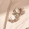 Wholesale Metal Alloy Flower Tassel Earrings With Electroplating Exaggerated And Fashionable For Women