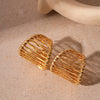 Wholesale Metal Alloy Flower Tassel Earrings With Electroplating Exaggerated And Fashionable For Women
