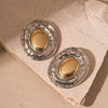 Wholesale Metal Alloy Flower Tassel Earrings With Electroplating Exaggerated And Fashionable For Women