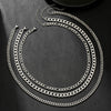 Wholesale Metal Alloy Geometric Punk Style Electroplated Stacked Necklace Jewelry