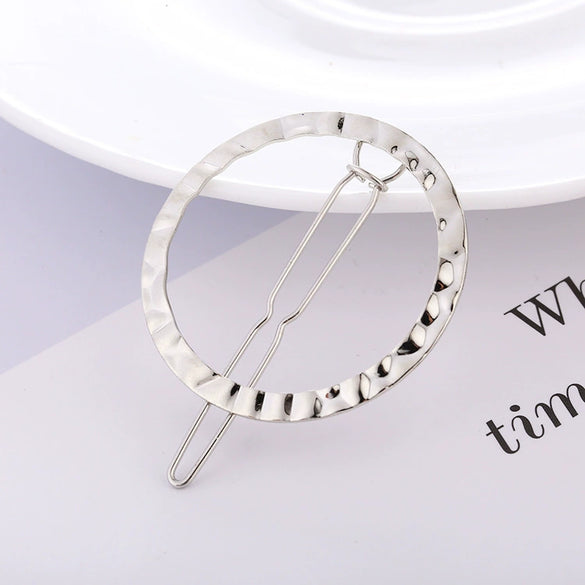 Wholesale Metal Alloy Goldplated Frog Clip Hairpin In Round And Oval Shapes