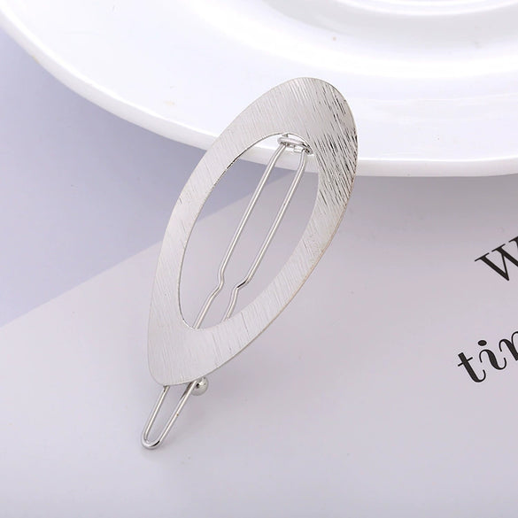 Wholesale Metal Alloy Goldplated Frog Clip Hairpin In Round And Oval Shapes