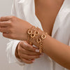 Wholesale Metal Alloy Snake Bone Chain Necklace With Geometric Design And Electroplating For Women