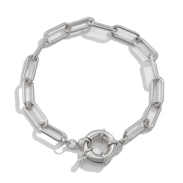 Wholesale Metal Alloy Snake Bone Chain Necklace With Geometric Design And Electroplating For Women