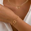 Wholesale Metal Alloy Snake Bone Chain Necklace With Geometric Design And Electroplating For Women