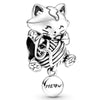 Wholesale Metal Animal Series Cactus Hedgehog Unicorn Beaded Pendant And Bracelet With Totem Pattern And Electroplating Treatment