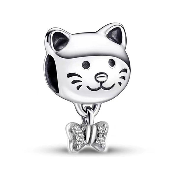 Wholesale Metal Animal Series Cactus Hedgehog Unicorn Beaded Pendant And Bracelet With Totem Pattern And Electroplating Treatment