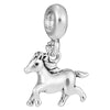Wholesale Metal Animal Series Cactus Hedgehog Unicorn Beaded Pendant And Bracelet With Totem Pattern And Electroplating Treatment