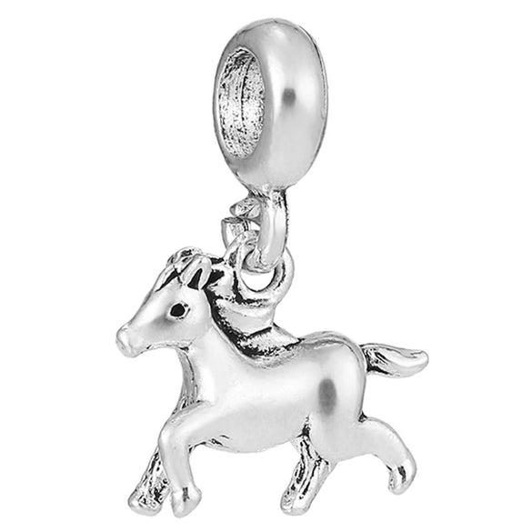 Wholesale Metal Animal Series Cactus Hedgehog Unicorn Beaded Pendant And Bracelet With Totem Pattern And Electroplating Treatment