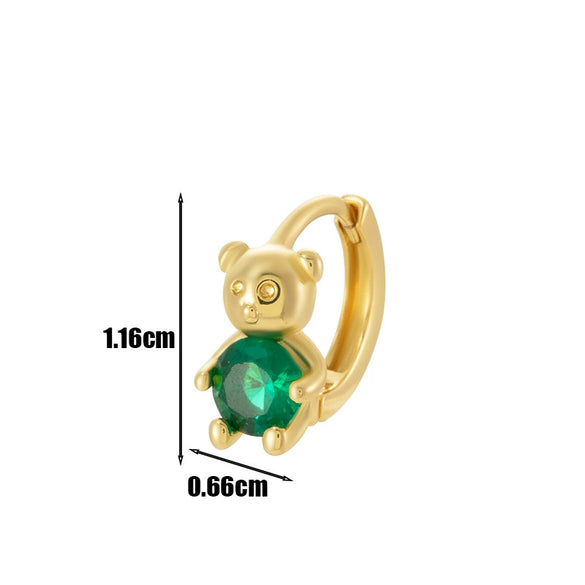 Wholesale Metal Animal Zodiac Electroplated Piercing Earrings For Women