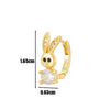 Wholesale Metal Animal Zodiac Electroplated Piercing Earrings For Women