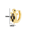 Wholesale Metal Animal Zodiac Electroplated Piercing Earrings For Women