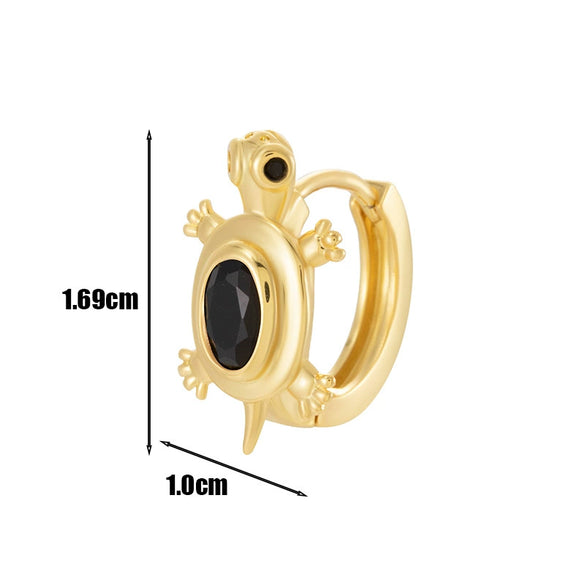 Wholesale Metal Animal Zodiac Electroplated Piercing Earrings For Women