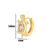 Wholesale Metal Animal Zodiac Electroplated Piercing Earrings For Women