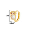 Wholesale Metal Animal Zodiac Electroplated Piercing Earrings For Women