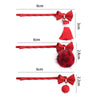 Wholesale Metal Baking Varnish Red Bow Tassel Hairpin For Girls Hair Accessories