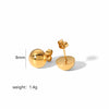 Wholesale Metal Ball Pendant Earrings Stainless Steel Geometric Light Luxury Style Electroplated For Women