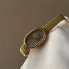 Wholesale Metal Band Quartz Women's Watch With Oval Dial And Medieval Style