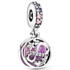 Wholesale Metal Beaded Bracelet With Diamond Love Pendant And Totem Pattern Electroplating Treatment