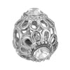 Wholesale Metal Beaded Bracelet With Diamond Love Pendant And Totem Pattern Electroplating Treatment