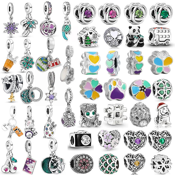 Wholesale Metal Beaded Bracelet With Diamond Love Pendant And Totem Pattern Electroplating Treatment