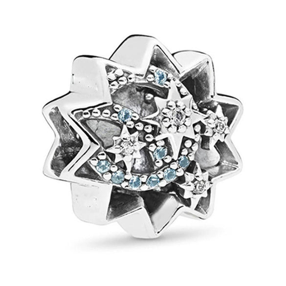 Wholesale Metal Beaded Bracelet With Fivepointed Star Shape And Totem Pattern Electroplated
