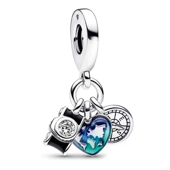 Wholesale Metal Beaded Bracelet With Fivepointed Star Shape And Totem Pattern Electroplated