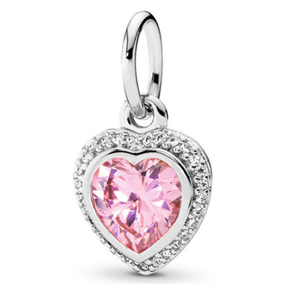 Wholesale Metal Beaded Bracelet With Pink Love Point Diamond Electroplated Totem Pattern Original Design